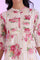 White Printed Straight Cotton Blend Kurti