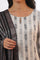 White Yarn Dyed Rayon Straight Kurta With Palazzos & Dupatta Set
