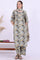 Grey Printed Pure Cotton Straight Kurta with Palazzo & Dupatta Set