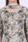 Grey Printed Pure Cotton Straight Kurta with Palazzo & Dupatta Set