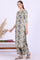 Grey Printed Pure Cotton Straight Kurta with Palazzo & Dupatta Set