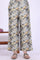 Grey Printed Pure Cotton Straight Kurta with Palazzo & Dupatta Set