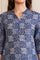 Blue Printed Straight Pure Cotton Kurta and Trouser Co-ord Set