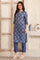 Blue Printed Straight Pure Cotton Kurta and Trouser Co-ord Set