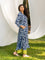 Set of 2 - Antara Indigo Kurta and Wrap-around Pants