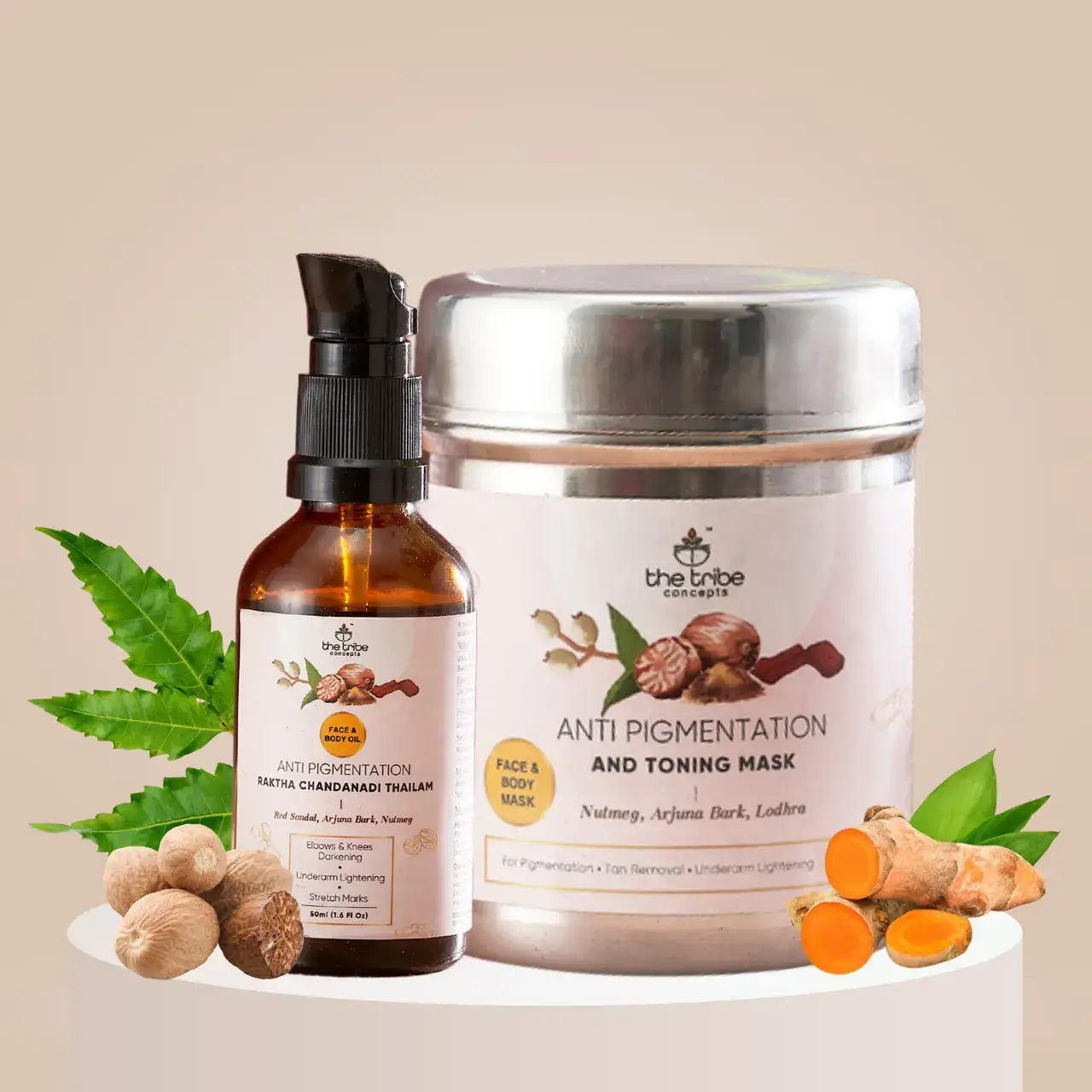 Anti-Pigmentation Kit - Nutmeg & Arjuna Bark for  Uneven Skin Tone