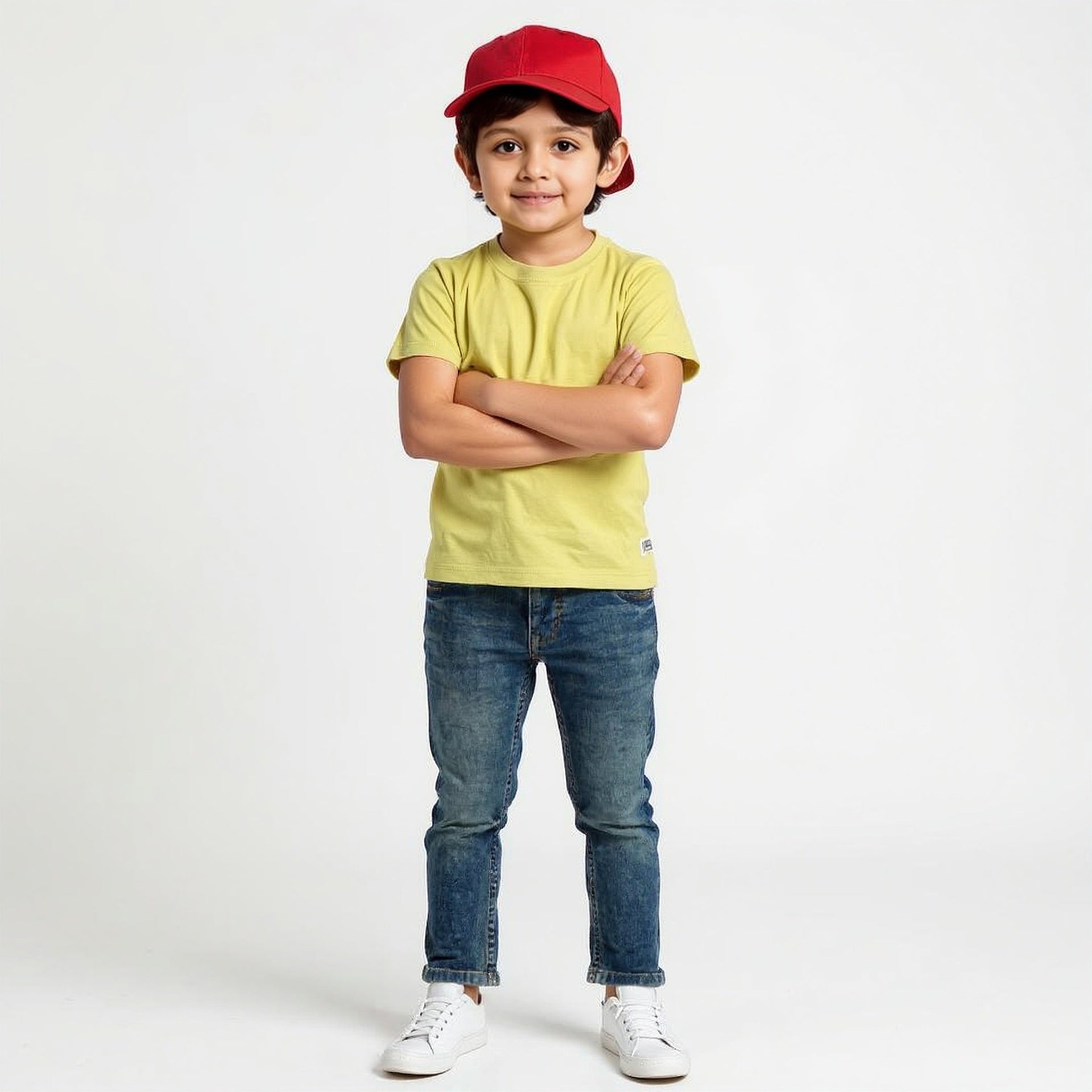 Boys Heavily Washed With Tint Effect Slim Fit Denim