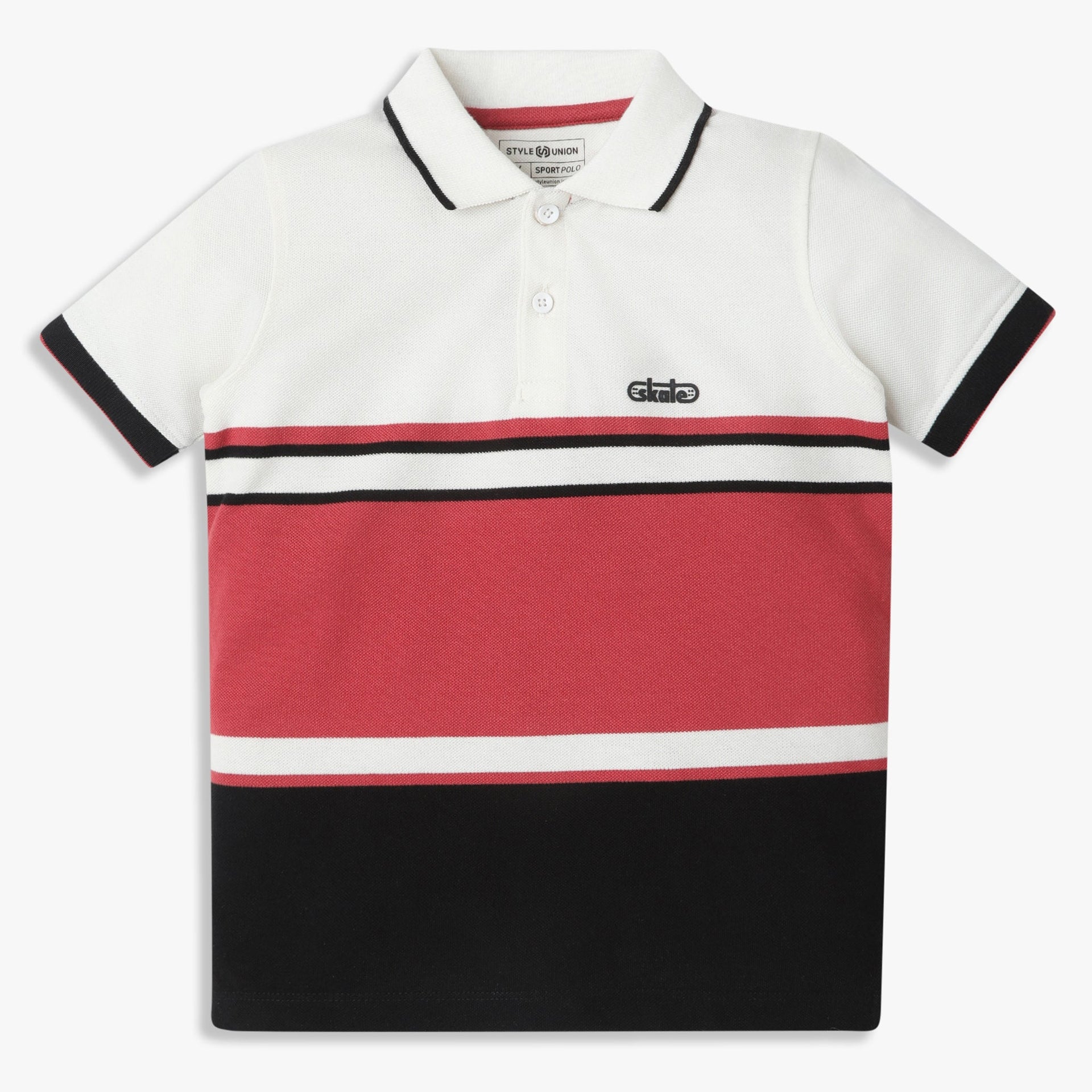 Boys Striped Polo T-Shirt