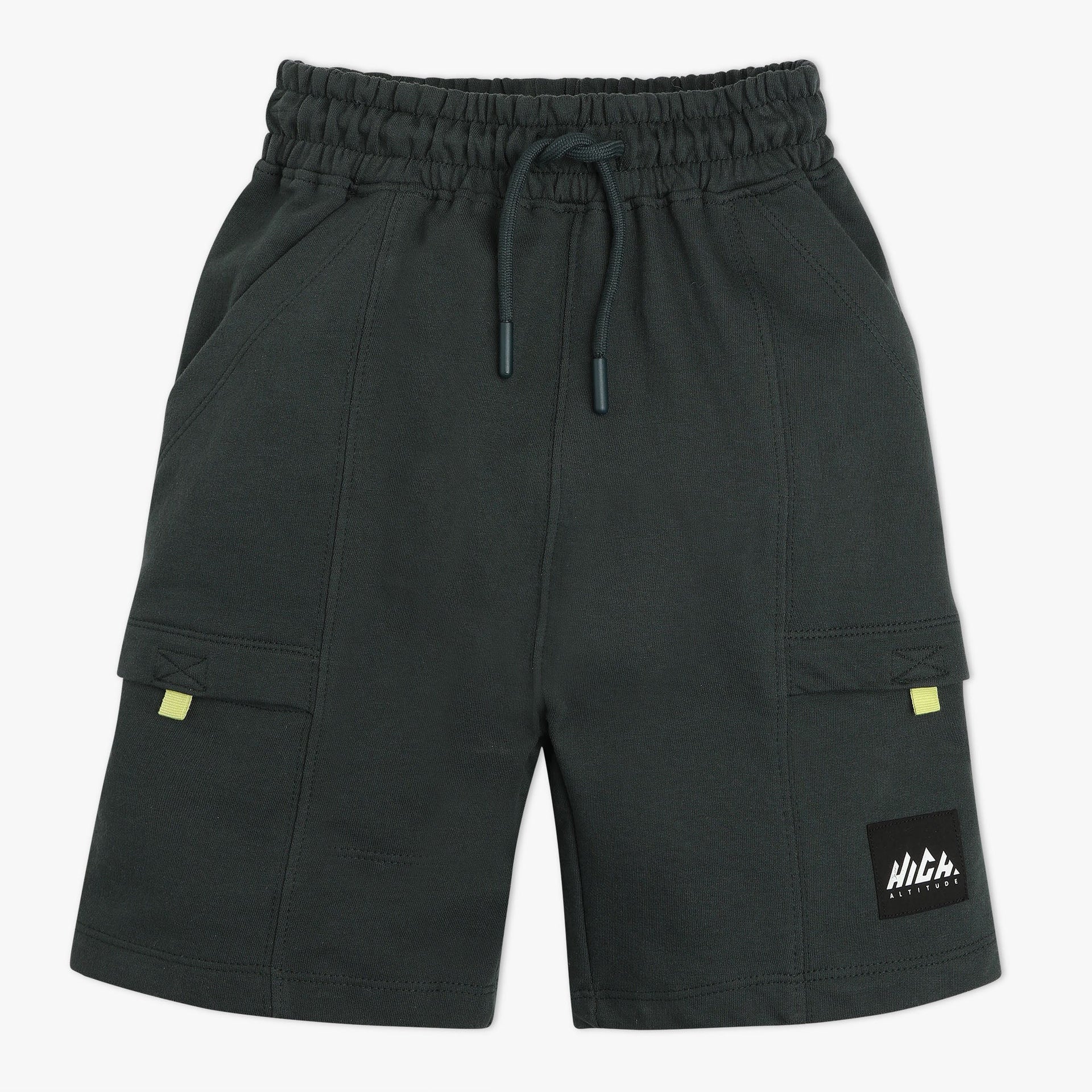 Boys Solid Knee Length Shorts