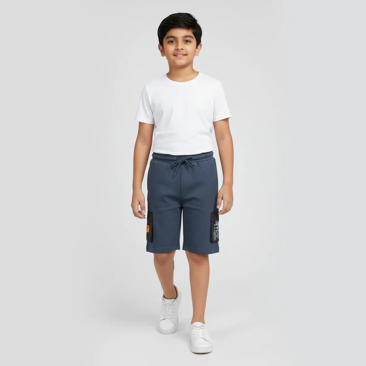 Boys Cut and Sew Oversize Shorts