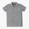 Boys Striped Camp Collar Retreat Half Sleeve Shirt