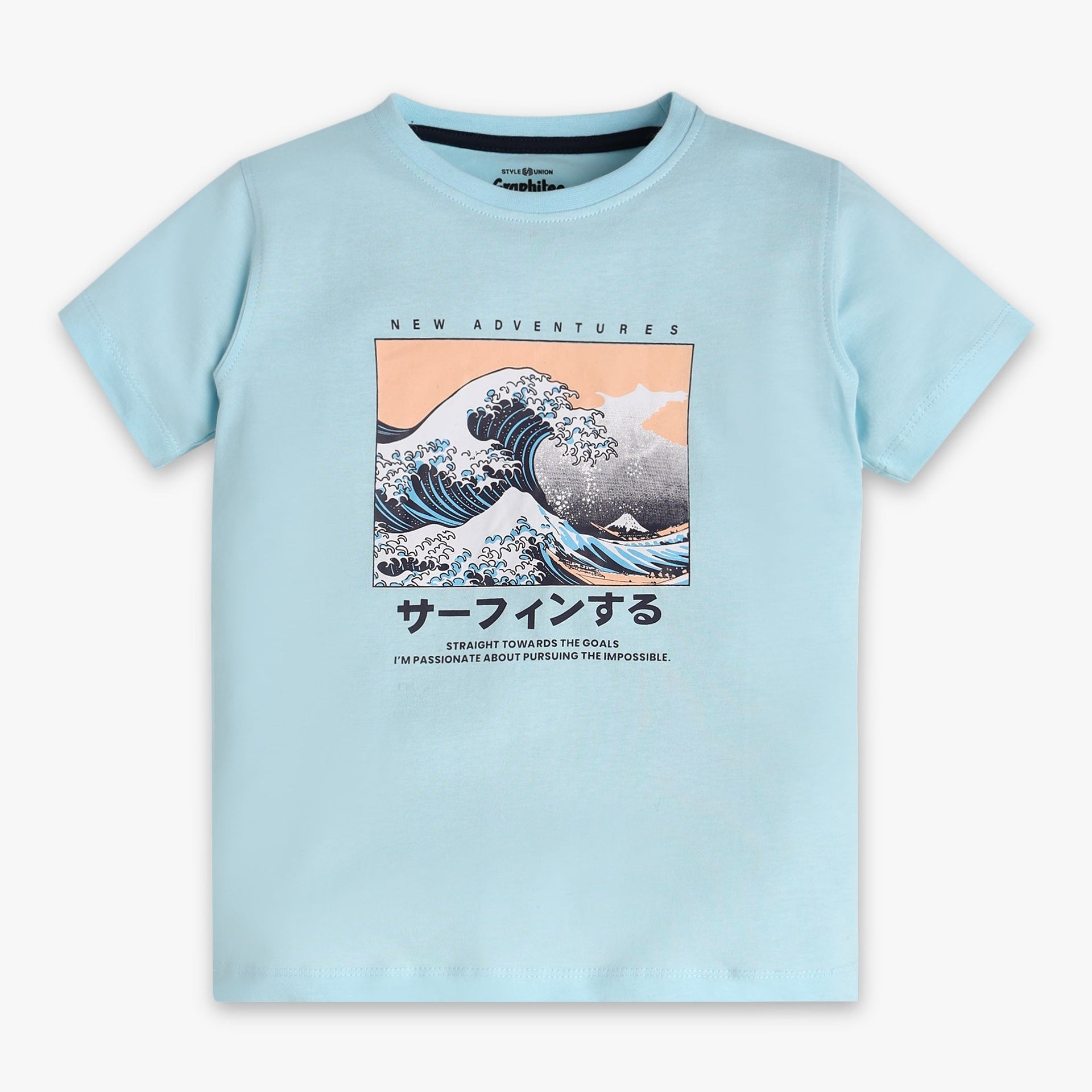 Boys Crew Neck Graphitee