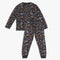 Boys Knitted Printed T-Shirt With Trackpant Sleepwear Set