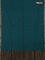 Bengal soft cotton saree peacock green with plain body and zari woven border