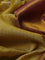 Pure kanchipuram silk saree pale yellow and purple with allover self emboss & zari buttas and zari woven border