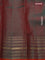 Pure kanchipuram silk saree orange and dual shade of teal green with plain body and rich zari woven border