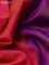 Pure kanchipuram silk saree dual shade of pinkish orange and dual shade of green with plain body and rich zari woven border