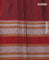 Pure kanchipuram silk saree bottle green and maroon with thread woven buttas and long thread woven border