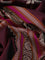 Pure kanchipuram silk saree dark maroon with thread woven buttas and thread woven border