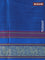 Pure kanchipuram silk saree black and cs blue with thread woven buttas and thread woven border