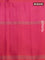 Pure soft silk saree dual shade of light pink and dual shade of peach pink with allover zari woven buttas and rettapet zari woven border