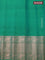 Pure gadwal silk saree pink and green with zari woven buttas and temple design zari woven border