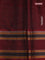 Pure kanchipuram silk saree cs blue and maroon with thread woven buttas and long rettapet thread woven border