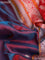 Pure kanchipuram silk saree dual shade of bluish red and red with thread woven buttas and long rettapet thread woven border