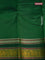 Pure kanchipuram silk saree dual shade of greenish violet and green with thread woven buttas and thread woven border