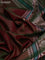 Pure kanchipuram silk saree dual shade of greenish pink and purple with thread woven buttas and thread woven border
