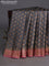 Banarasi tussar silk saree grey shade and maroon shade with woven buttas and banarasi style border