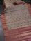 Banarasi tussar silk saree beige and pink shade with woven buttas and banarasi style border