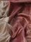Banarasi tussar silk saree beige and pink shade with woven buttas and banarasi style border