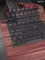 Banarasi tussar silk saree grey and pink shade with woven buttas and banarasi style border
