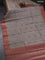 Banarasi tussar silk saree grey shade and pastel maroon shade with woven buttas and banarasi style border