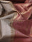 Banarasi tussar silk saree grey shade and pastel maroon shade with woven buttas and banarasi style border