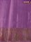 Banarasi tussar silk saree grey and purple shade with woven buttas and banarasi style border