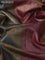 Banarasi tussar silk saree grey and purple with allover zari weaves and banarasi style border