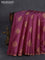 Banarasi tussar silk saree maroon and teal green shade with woven buttas and woven border