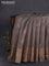 Banarasi tussar silk saree grey shade with floral woven buttas and woven border
