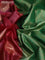 Banarasi tussar silk saree maroon and green with floral woven buttas and woven border