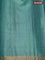 Banarasi tussar silk saree maroon shade and teal green shade with floral woven buttas and woven border