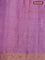 Banarasi tussar silk saree grey shade and mauve pink with floral woven buttas and woven border