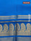 Pure mysore silk saree wine shade and cs blue with plain body and paisly zari woven border