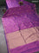 Banarasi katan silk saree dual shade of purple with zari woven floral buttas and zari woven border