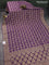 Banarasi georgette saree violet with bandhani prints & mina weaves