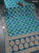 Banarasi georgette saree teal blue with bandhani prints & mina weaves