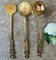 Brass Cooking Spoon Set, Cooking ladle, Brass ladle Spoon Set of 3.