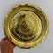 Brass Puja Plate, Pooja ki thali Nakshee Om Design embosed Pooja Plate (Dia 10 Inches)