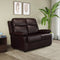 Carolina 2 Seater Leather Sofa- Brown